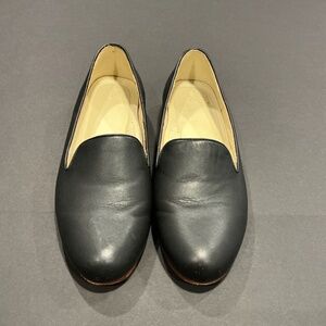 Nisolo Emma D’Orsay Leather Flats Black Women’s Size 10 Minimal Ethical Shoe